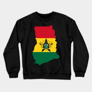 Ghana Map Crewneck Sweatshirt